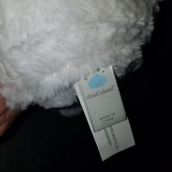 Cloud Island White Sheep Lamb Plush Lovey Rattle Mom Baby Stuffed Animal Toy - Picture 7 of 10